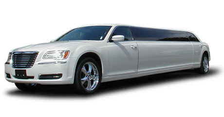 10-12 Passenger-Chrysler 300 Limos White Orange County Limo Rental